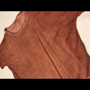 Pink mineral washed, relaxed fit top